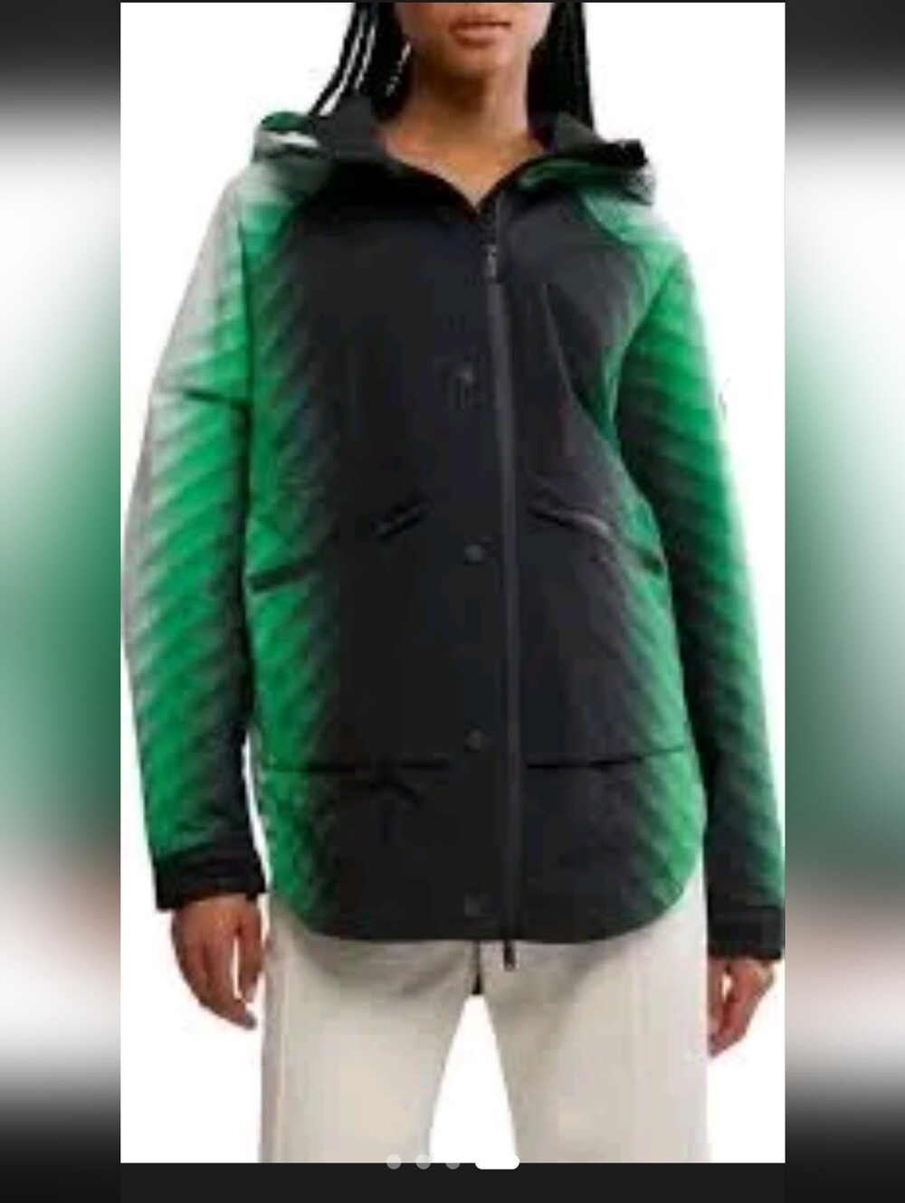 NWT Singing In The Rain Printed Packable Jacket $228 XS - Picture 3 of 4